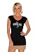 Chicago White Sox Women's Raw Edge Deep V Neck Short Sleeve T-Shirt - by Alyssa Milano