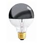 Bulbrite 60G25HM Half Chrome 60W Globe Shape Bulb