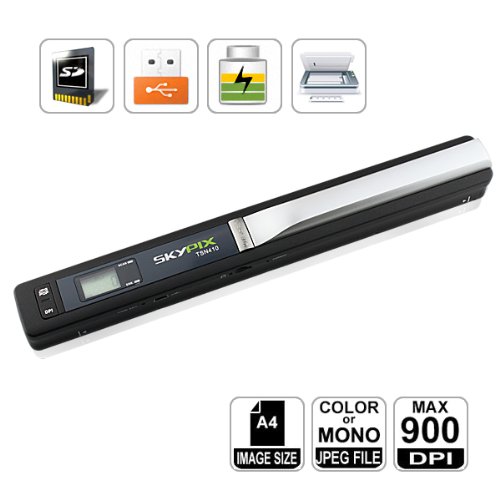 Lecteurs de carte mémoire externes HooToo®-SKYPIX Mini Scanner de Poche Haute Resolution Portable sans fil 900 DPI, Format fichier:JPEG/PDF SPECIAL PRICE