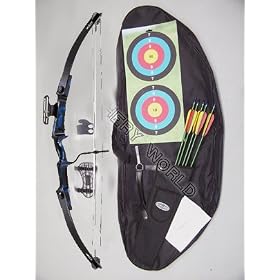 Archery Compound Kit 5 Fire Fox Elite(RH ONLY - pull string with right hand) Blue and BlackOnly