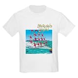 Waterskiing Funny Kids Light T-Shirt by CafePress