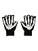 Skeleton Fingerless Gloves