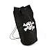 Adorox Polyester Pirate Skull Loot Backpacks Birthday Party Favors (Black (12 Bags))