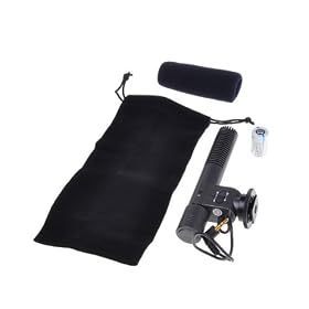 BestDealUSA SG-108 Shotgun DV Stereo Microphone for Canon Nikon