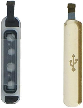 2 x USB Charger Dock Port Cover Dust Shield Waterproof Samsung Galaxy S5 i9600 Gold ~ USA
