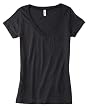 Bella Ladies 3.1 oz. Burnout V-Neck
