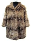 Luxurious Natural Russian Sable Belted 3/4 Sleeve Cape Jacket