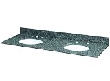 Pegasus 62829 61" Double Bowl Vanity Top, Quadro