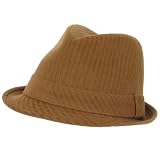 New Wool Corduroy Stingy Brim Fedora Trilby Hat Camel Large Extra Large