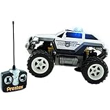 Prextex Remote Control Monster Police Truck Radio Control Police Car toys for boys Rc Car with Lights Best Christmas gift for 8-12 year old boys