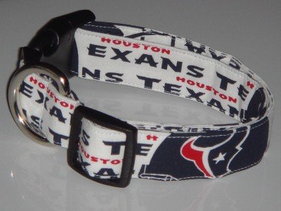 NFL Houston Texans Football Dog Collar Large 1