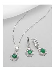 Heart CZ Earrings In 92.5 Sterling Silver