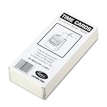 Lathem Time E7-100 Universal 2-Sided Time Cards For 7000E Time Recorder, Numbered 1-100, 100/Pack
