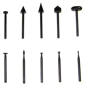 Click here to buy 10pc High Speed Burr Cutter Set by hobbytoolsupply.