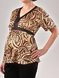 short sleeve empire waist maternity shirt