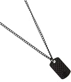 G by GUESS Studded Dogtag Necklace, BLACK