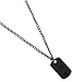 G by GUESS Studded Dogtag Necklace, BLACK