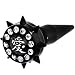 Black Acrylic Spiked Love Chinese Symbol Fake Taper Ear Plug