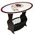 Washington Redskins Wood End Table With Glass Cover