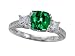 3.22 cttw 14k Gold Plated 925 Silver Engagement title=