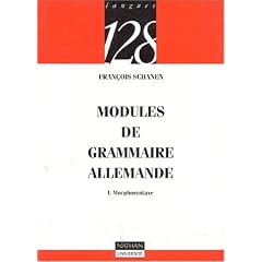 Modules de grammaire allemande : Morphosyntaxe