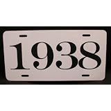 1938 YEAR LICENSE PLATE 