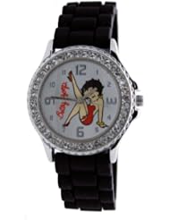 Betty Boop Burlesque Thrust Womens Fashion Black Resin Watch BB-W563A