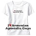 T-Shirt Woman White  I Love Armenian Apostolic Guys  Religion