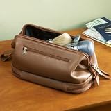 Leather Toiletry Kit, Black