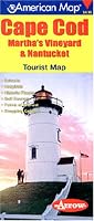 Cape Cod, Martha's Vineyard and Nantucket Tourist Map (American Map)