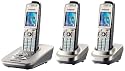 Panasonic KX-TG8423GN schnurloses DECT-Telefon Trio mit Anrufbeantworter silber