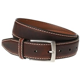 Allen Edmonds Mens Saddlehorn Leather Belt by Allen Edmonds