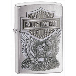 Zippo Lighter Harley Davison Made in USA Emblem