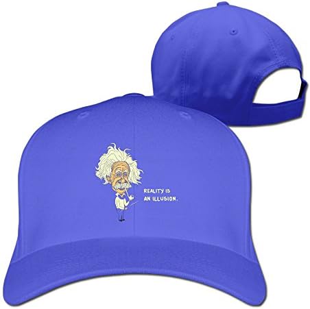 Plain Adjustable Sunscreen Street Dancing Trucker Hat Albert Einstein Reality Is An Illusion