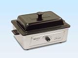 Nesco 4-Qt. Roaster Oven Silver Porcelain