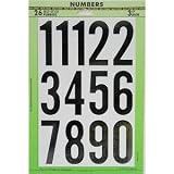 Signs: 3" BLK/WHT Number Set