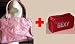 Victoria's Secret Suede Handbag Sexy & Red Crystal 