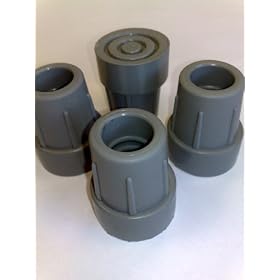 Pack of 4 Rubber Ferrule 22mm Walking Sticks / Frames Crutches