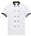 Chef's Jackets Restaurant Cook Jacket Service Waiter Coat Short Sleeves Cloth
