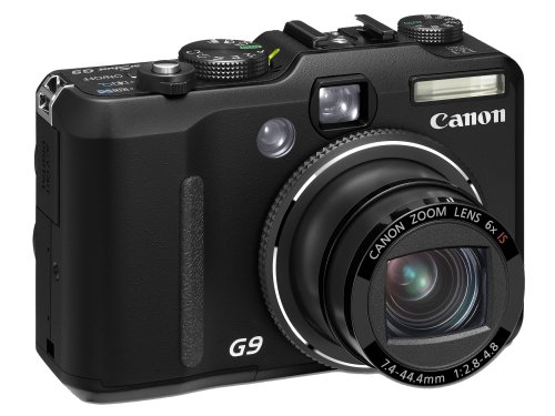 Canon PowerShot G9 Digital Camera - Black (12.1MP, 6x Optical Zoom) 3.0 inch LCD