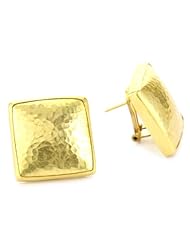 GURHAN "Amulet" Oversize Square Clip Post Earrings