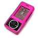 LG Chocoloate VX8500 Crystal Snap-On Case with Detachable Belt Clip - Bundled with 12v Rapid Car Charger - 8 Color Options, SOLIDSNAP-MAGENTA+12V