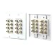 Pyle Home PHIW71 7.1 Home Theater 14 Post Binding/Banana Plug with Dual RCA Subwoofer Posts Wall Plate (White)