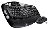 Logitech Wireless Wave Combo Mk550 With Keyboard and Laser Mouse (920-002555)