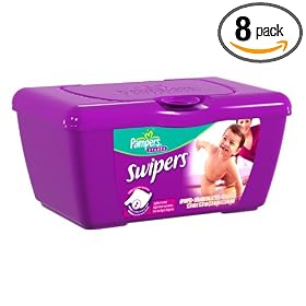 Pampers Swipers Baby Wipes, 60 Wipes in One-Touch Tub (Pack of 8)