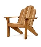 garden and patio furnitures item: Chinese Oak Wood Outdoor Patio Adirondack Chair