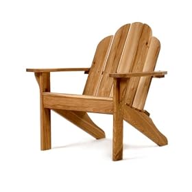 Chinese Oak Wood Outdoor Patio Adirondack Chair by All Things Cedar
