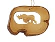 Olive Wood Rhinoceros Ornament