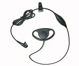 Motorola GP320/GP340/GP360 D-Shape Earpiece with Integrated Mic/PTT