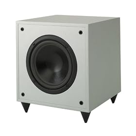 KLH E-8FS 8" 100-Watt Front-Firing Powered Subwoofer (Silver)